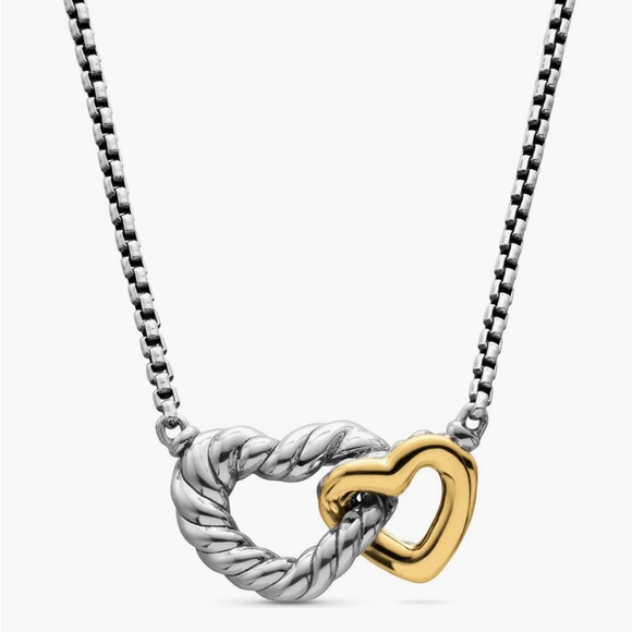 David Yurman Collectibles Interlocking Hear Necklace - Picture 1 of 9